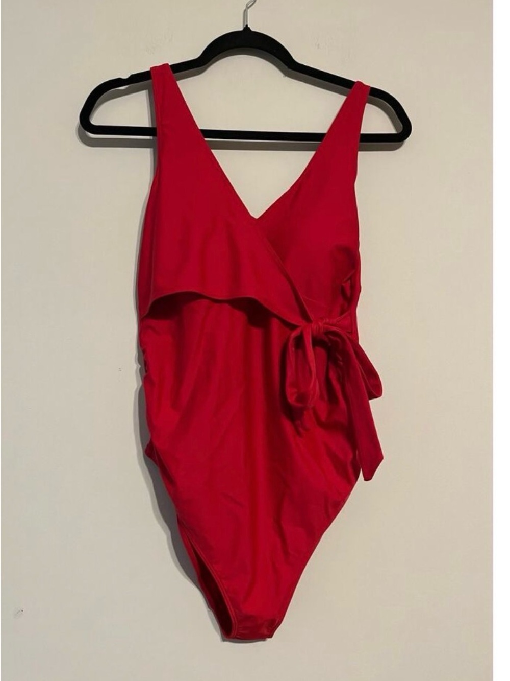 NWT Quince Italia Wrap-Style One-Piece Swimsuit